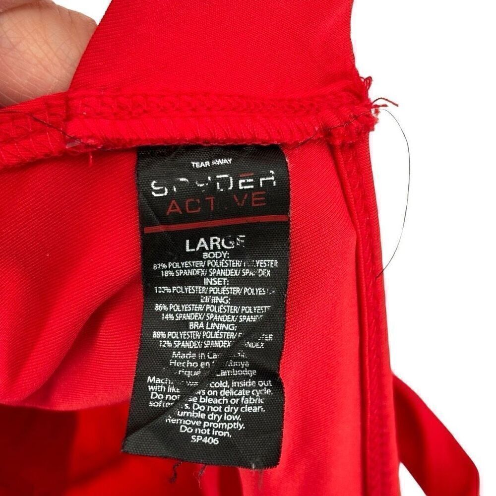 Spyder‎ Active Open Back Sports Bra Red Large - Picture 2 of 5